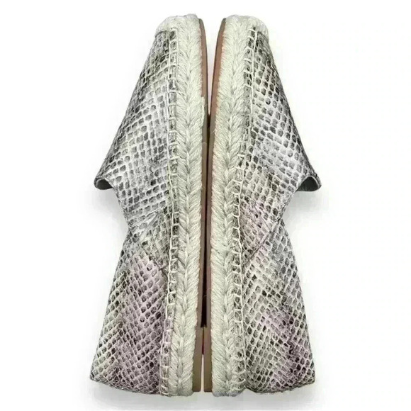 New Sam Edelman Kesia Snake Print Espadrilles Size 8.5 - Picture 6 of 11